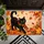 Black Cat Among Autumn Leaves for Cozy Fall Home Decor and Cat Lovers Indoors Doormat - 5