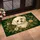 Maltese Puppy and Botanical Florals for Cozy Autumn Homes and Charming Dog-Lover Spaces Doormat - 2