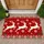 Three Reindeer and Snowflakes for Festive Christmas Holiday Home Decorating Ideas Doormat - 1