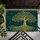 Golden Tree Of Life And Crescent Moon Celestial Decor For Spiritual Home Living Doormat - 5