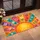 Colorful Rainbow Sunburst With Floral Rays For A Cheerful Bohemian Home Entrance Doormat - 2
