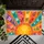 Colorful Rainbow Sunburst With Floral Rays For A Cheerful Bohemian Home Entrance Doormat - 5