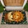 Celestial Sun And Crescent Moon Faces With Bohemian Swirls For Cozy Home Living Doormat - 1
