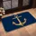 Antique Gold Anchor and Rope Border for Coastal Entryways and Nautical Homes Doormat - 2