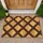 Rustic Wood Fence Lattice for Farmhouse Entryways and Cozy Country Home Decor Accents Doormat - 1