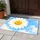 White Daisy on Sky Blue Clouds for Bright Spring Entryways and Cheerful Home Style Doormat - 4