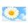 White Daisy on Sky Blue Clouds for Bright Spring Entryways and Cheerful Home Style Doormat - 6