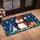 Blue Plaid Penguin Christmas Scene for Festive Winter Entryway Decorating All Season Doormat - 2