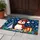 Blue Plaid Penguin Christmas Scene for Festive Winter Entryway Decorating All Season Doormat - 4
