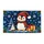Blue Plaid Penguin Christmas Scene for Festive Winter Entryway Decorating All Season Doormat - 6
