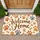 Watercolor Paw Prints and Bones for Cozy Pet-Loving Homes and Everyday Entryways Doormat - 1