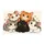 Five Snuggling Cartoon Cats for Cozy Cat Lover Homes and Thoughtful Seasonal Gifting Doormat - 6