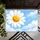 Blue And White Daisy Clouds for a Cheerful Springtime Entryway and Fresh Home Style Doormat - 5