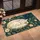 Sleeping Cream Cat Among Teal Botanicals for Cozy Cat Lover Home Decor and Calm Spaces Doormat - 2