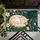 Sleeping Cream Cat Among Teal Botanicals for Cozy Cat Lover Home Decor and Calm Spaces Doormat - 5