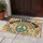 Rainbow Peace Sign and Daisies for Cheerful Boho Everyday Home Entryway Welcome Doormat - 4