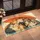 Rainy Day Cat Family Under Coral Umbrella for Cozy Indoor Living and Cat Lovers Gift Doormat - 2