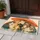 Rainy Day Cat Family Under Coral Umbrella for Cozy Indoor Living and Cat Lovers Gift Doormat - 4