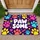 Colorful Paw Prints and Pawsome Charm for Cheerful Pet Lover Home Entryway Style Doormat - 1