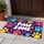 Colorful Paw Prints and Pawsome Charm for Cheerful Pet Lover Home Entryway Style Doormat - 4