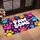 Colorful Paw Prints and Pawsome Charm for Cheerful Pet Lover Home Entryway Style Doormat - 2