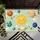 Cute Solar System Planets and Smiling Sun for Whimsical Kids' Space-Themed Home Decor Doormat - 5
