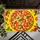 Tomato Basil Pizza Scene for Italian Kitchen Dining and Cozy Food Lover Home Spaces Doormat - 5