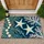 Navy Ocean Coral and Starfish Coastal Decor for Relaxed Beach House Entryway Style Doormat - 1