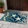Navy Ocean Coral and Starfish Coastal Decor for Relaxed Beach House Entryway Style Doormat - 4