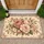 Vintage Blush Rose Bouquet for Elegant Cottage Home Decor and Romantic Bedroom Styling Doormat - 1