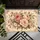 Vintage Blush Rose Bouquet for Elegant Cottage Home Decor and Romantic Bedroom Styling Doormat - 5