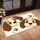 Two Cartoon Puppies Peeking for Cozy Pet-Loving Homes and Everyday Entryway Style Doormat - 2