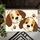 Two Cartoon Puppies Peeking for Cozy Pet-Loving Homes and Everyday Entryway Style Doormat - 5