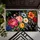 Checkerboard Floral Bouquet for Bold Botanical Home Decor and Vintage Style Doormat - 5