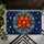 Stained Glass Poinsettia Holiday Decor for Festive Seasonal Home Entryway Style Doormat - 5