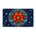 Stained Glass Poinsettia Holiday Decor for Festive Seasonal Home Entryway Style Doormat - 6