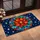 Stained Glass Poinsettia Holiday Decor for Festive Seasonal Home Entryway Style Doormat - 2