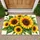 Golden Sunflower Bouquet for a Cheerful Farmhouse Entryway and Warm Seasonal Home Style Doormat - 1