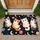 Playful Cute Kitten Cats With Starry Paws, Moons And Yarn For Cozy Holiday Home Decor Doormat - 1
