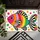 Rainbow Fish with Checker Border for Cheerful Coastal Home Decor and Everyday Living Rooms Doormat - 5