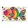 Rainbow Fish with Checker Border for Cheerful Coastal Home Decor and Everyday Living Rooms Doormat - 6