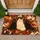 Autumn Cat Paw And Yarn Ball Motifs For Cozy Cat Lover Homes And Seasonal Entryways Doormat - 1