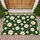 Dark Green Daisy Flowers for Fresh Cottage Home Entryway Decor and Nature Lovers Style Doormat - 1