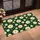 Dark Green Daisy Flowers for Fresh Cottage Home Entryway Decor and Nature Lovers Style Doormat - 2
