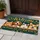 Four Pets Welcome Home Teal Woodgrain Entryway Scene for Dog and Cat Lovers and Families Doormat - 4