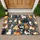 Navy Cat And Dog Floral Garden For Cheerful Pet Lover Home Décor And Cozy Entryways Doormat - 1
