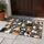 Navy Cat And Dog Floral Garden For Cheerful Pet Lover Home Décor And Cozy Entryways Doormat - 4