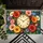 Vintage Floral Roman Numeral Clock for Timeless Cottage Entryway Style and Garden Lovers Doormat - 5