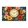Vintage Floral Roman Numeral Clock for Timeless Cottage Entryway Style and Garden Lovers Doormat - 6