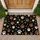 Brown, White and Gray Paw Prints with Stars for Cozy Pet-Loving Homes Year-Round Doormat - 1